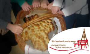 Kirchenbank unterwegs in Kleinbösingen: Generationengottesdienst mit Abendmahl